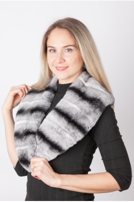 Rex-chinchilla fur collar